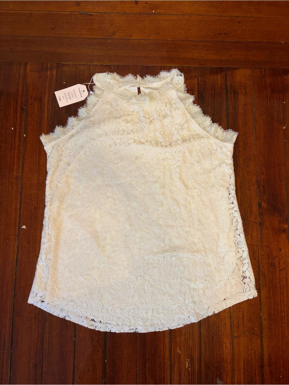 White Lace Halter Shell Top - Elegant Sleeveless Women’s Top